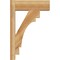 Ekena Millwork Merced Block Rough Sawn Outlooker, Western Red Cedar, 6"W x 16"D x 24"H OUT06X16X24MRC05RWR - alternate 2